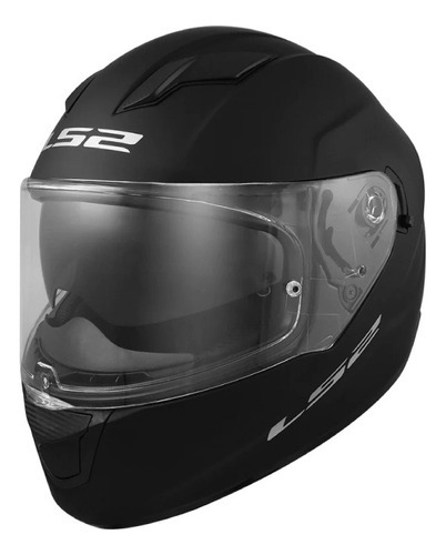 Capacete Ls2 Stream Ff320, preto, com lentes Evo Kub Design, preto, capacete tamanho L