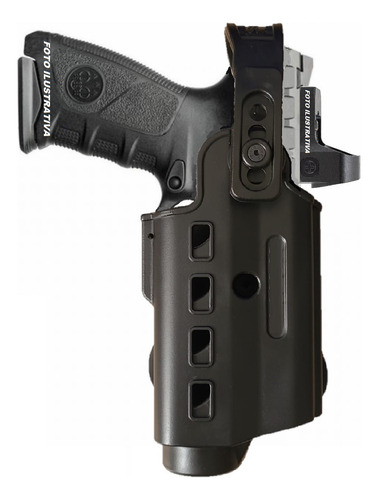 Coldre Externo P/ Lanterna Glock G17 22 31 Gen345 Pmesp Pmes