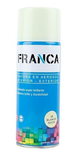 Pintura En Spray Aerosol Blanco Sucio Franca 400 Ml