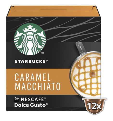 Cápsulas Café Starbucks Caramel Machiatto 12 Cápsulas