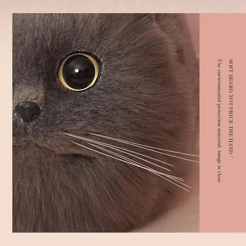 Bolso Con Forma De Gato Monedero De Gato Realista Lindo Bols
