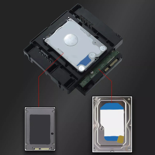 2 Unidades De Disco Duro Bja De 5,25 A, 3,5 A 2,5 Ssd, Compa
