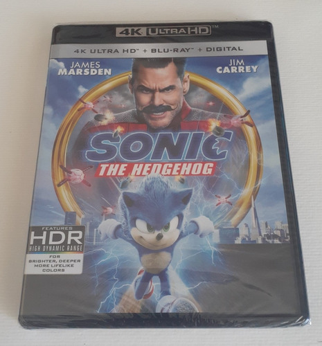 Sonic The Hedgehog 4k Ultra Hd Blu-ray Nuevo Original