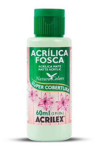 Tinta Acrílica Fosca Acrilex Para Artesanato 60ml - Cores Cor Verde Primavera