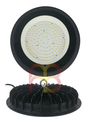 Campana Indrustrial Reflector Galponero Led Ufo 100w Color de la carcasa Negro Color de la luz Blanco frío 220V