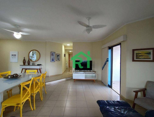 Imagem 4 de 24 de Apartamento Na Praia, Vista Para O Mar, 3 Dormitórios, Sendo 1 Suíte, 3 Sacadas, 2 Vagas De Garagem, Lazer Completo, Pitangueiras - Guarujá/sp - Fl0067