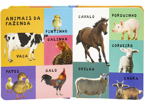 Kit Com 3 Livros Infantil Associação Palavras Números Cores Formas Educativo Capa Dura Para Bebê E Criança