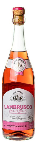 Vinho Frisante Lambrusco Rosé Suave 750ml Villa Fabrizia