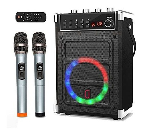 Máquina De Karaoke Jyx Con Dos Micrófonos Inalámbricos, Ajus