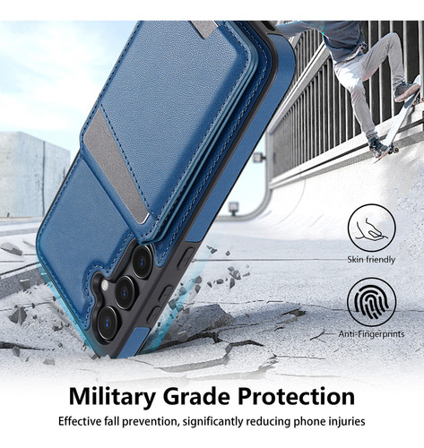 Funda Para Samsung A55 Wallet Con Blindaje Magnético,