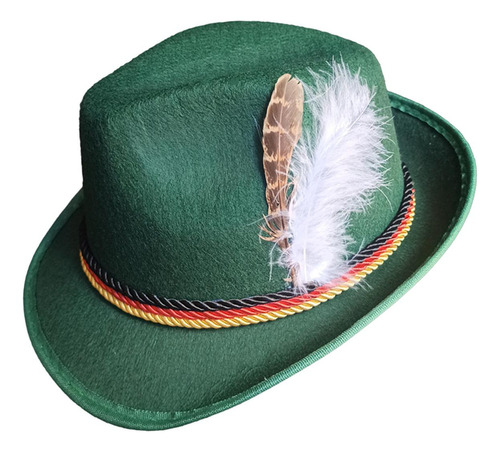 Sombrero De Vaquero Occidental Decorado Con Plumas Fedora Pa