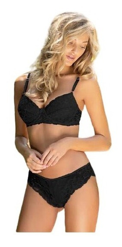 Conjunto Push Up De Puntilla Con Vedetina . Brigitte 