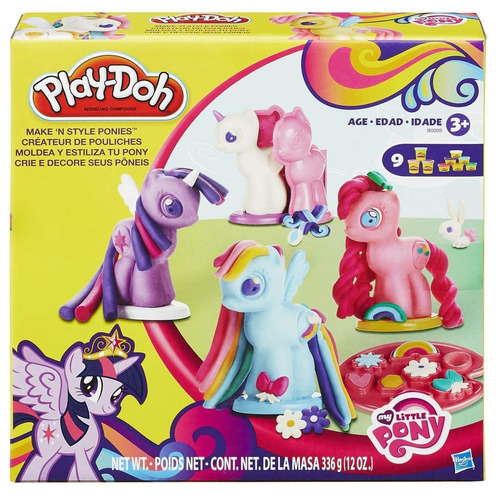 Imagen 1 de 4 de Play-doh My Little Pony Make 'n Style Ponies Original Hasbro