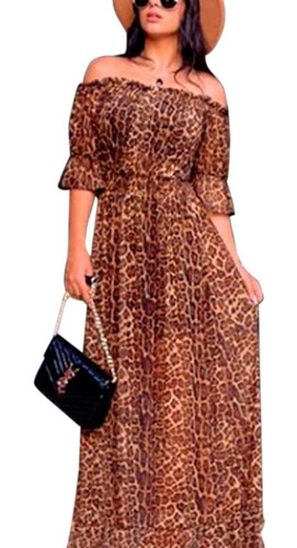 vestido estampa animal print