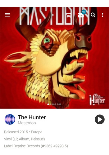 Mastodon: The Hunter +vinilos Metal Remate, Nuevo