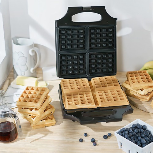 Bella 4 Slice Non-stick Belgian Waffle Maker, Esponjosos