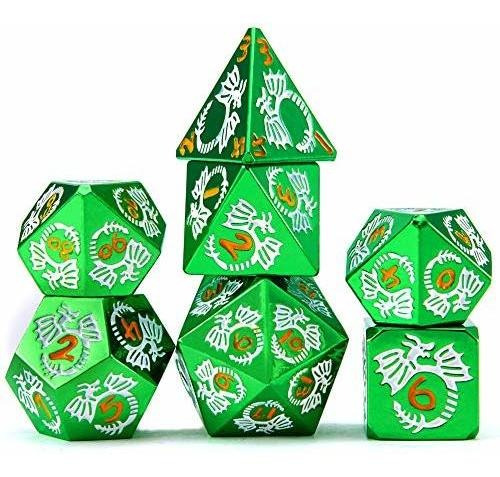 Dado Para Juego De Rol - 7pcs Metal Dice Set D&d, Unique New