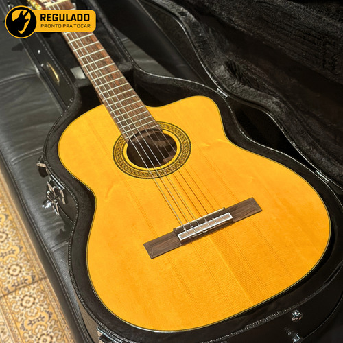 Violão Takamine Gc5 Nylon Elétrico C/ Case Rígido - Regulado