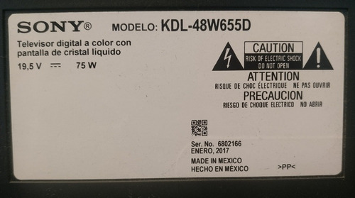 Imagen 2 de 4 de Tv Sony Kdl-48w655 Fullhd