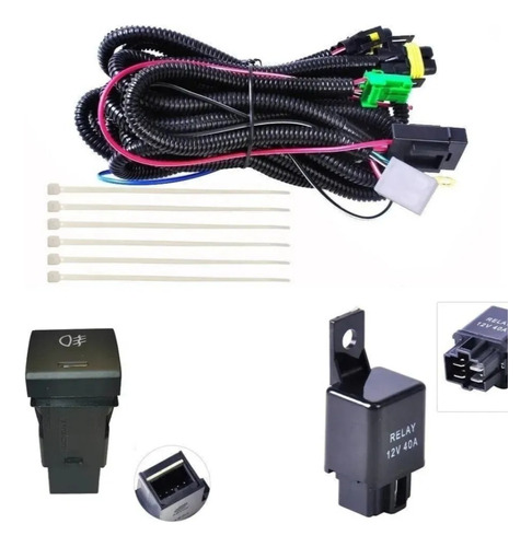 Ramal Cableado Interruptor Relay Botonera Para Neblineros