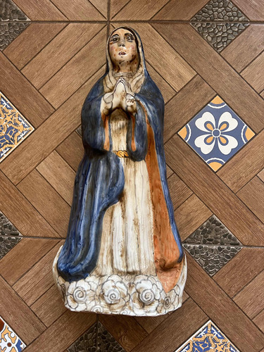 Virgen Escultura Arte Antigüedades Sacro Religioso Talavera