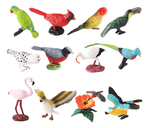 12 Piezas Modelo De Animal Realista Para Niños, Juego De