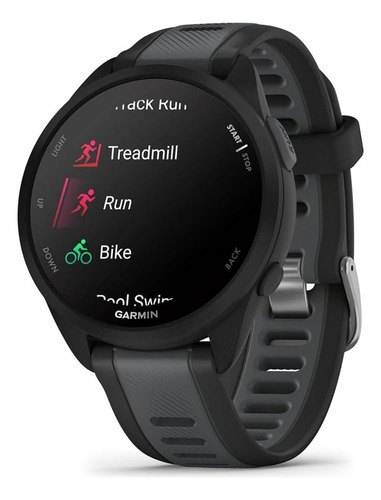 Reloj Inteligente Garmin Forerunner 165 Music, Negro Y Gris