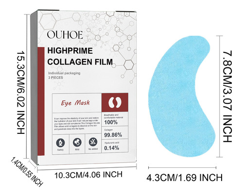 A Máscara Hidrolisada Para Os Olhos Aperta E Clareia As Olhe