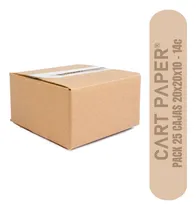 Comprar Cajas De Cartón 20x20x10\u002F Pack 25 Cajas \u002F Cart Paper