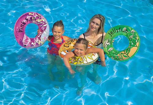 Imagen 3 de 6 de Flotador Estampado Verde 51 Cms Bestway