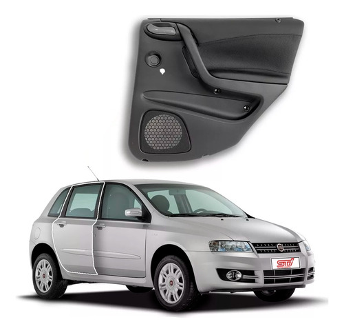 Painel Porta Traseira Passageiro Fiat Stilo 1.8 8v 2003-2011