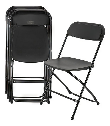 Set 10 Sillas Plegables Plástico Para Eventos Resistentes