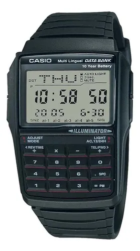 Reloj Casio Dbc-32-1adf Men's Dbc32-1a Data Bank Black Dig