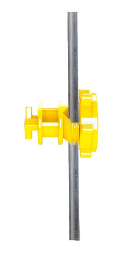 Imagem 3 de 8 de Isolador Cerca Elétrica Guia Vergalhão 3/8 - C/100 - Amarelo