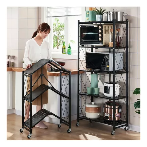 Estante organizador Gretail para cocina y comedor 4 niveles Verde