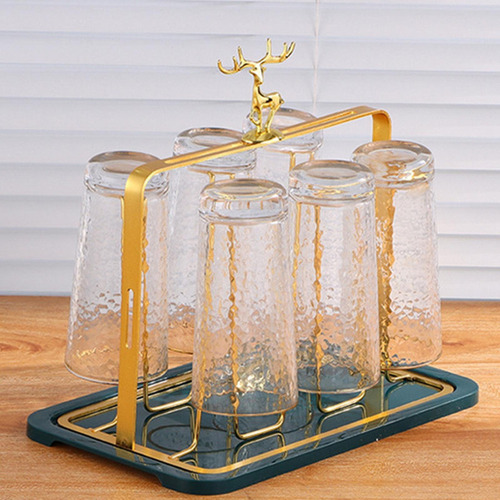 Estante De Secado De Vasos De Vidrio, Drenaje De Botellas