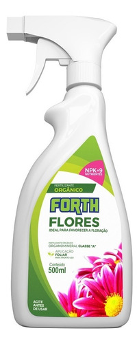 Fertilizante Orgânico Adubo Forth Flores Pronto Uso 500mlml 