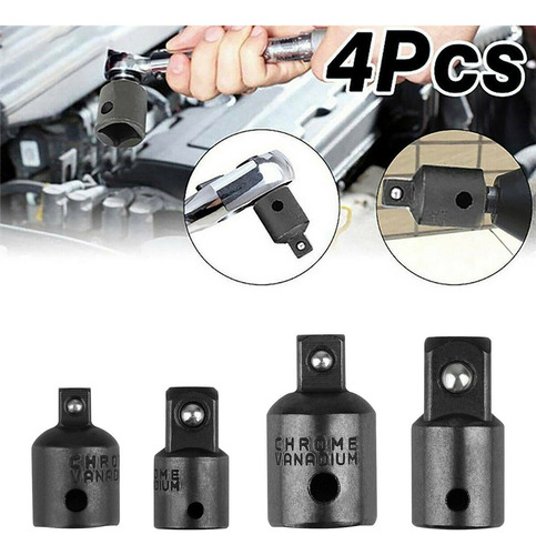 . Adaptador Reducción Vaso 1/4 3/8 1/2 Cr-v