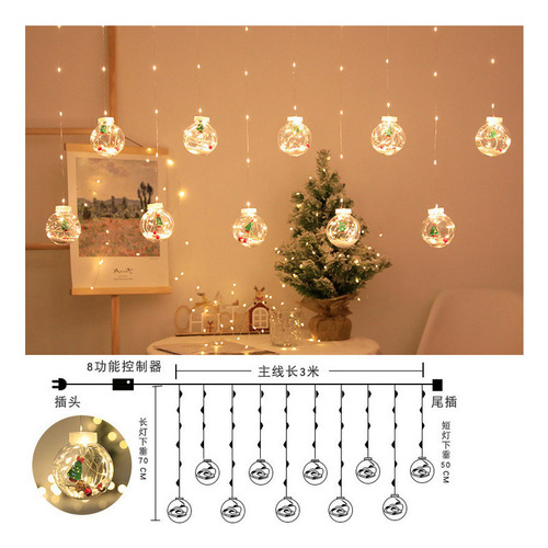 Navidad Led Bola De Los Deseos Cadena De Luces 3 M