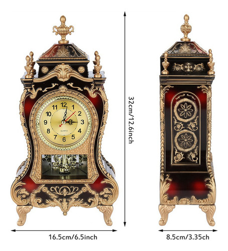 Mesa De Plástico Estilo Reloj Vintage Antique Home Hotel