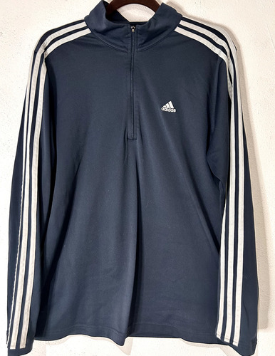 Sudadera adidas Medio Cierre Hombre Talla L Color G (Usado)