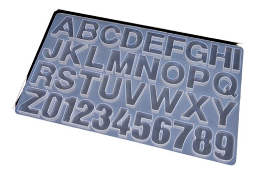 Imagen 1 de 3 de Molde Silicona Resina Letras Y Numeros Grandes