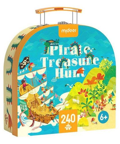 Mala de quebra-cabeça Pirate's Treasure - Mideer - Quebra-cabeças