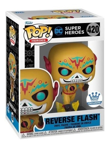 Funko Pop Reverse Flash #420 Funkoshop Dia De Muertos Exclus