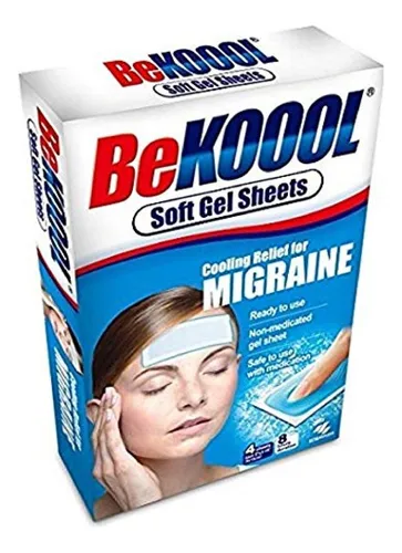 Be Koool Cooling Relief For Mraine - Láminas De Gel Suave,