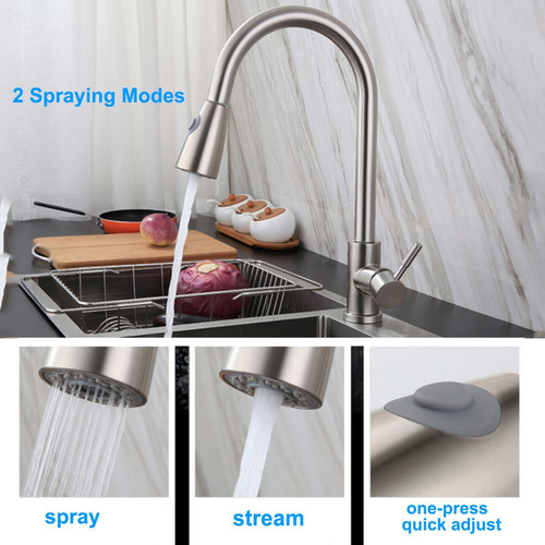 Imagen 3 de 6 de Saque Los Grifos De Cocina Con Rociador Grifos De Lavabo