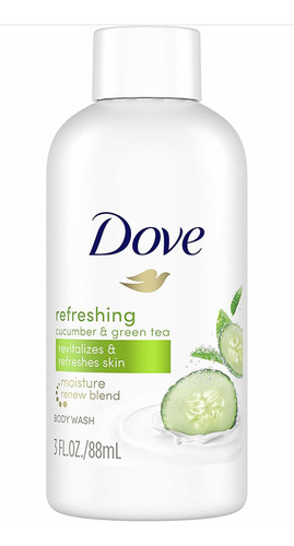Jabón Líquido Dove Go Freshpepino Y Te 88ml Botella Viaje