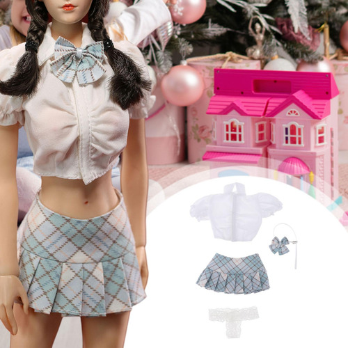 Figura A Escala 1/6, Traje De Muñeca, Ropa, Camisa Azul