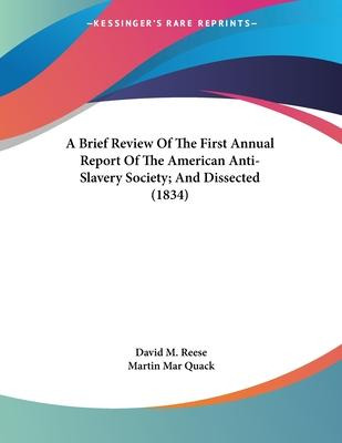 Libro A Brief Review Of The First Annual Report Of The Am...