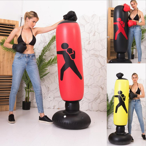 Saco De Boxeo Inflable De 63 Pulgadas, Saco De Boxeo De Fitn